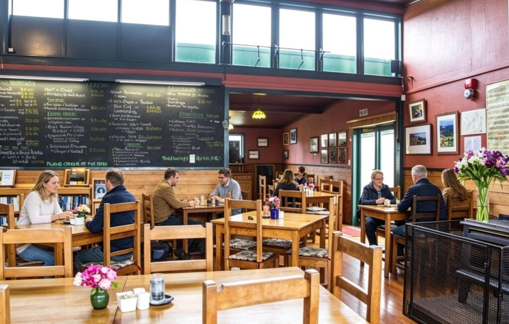 The Old School Cafe craft beer bar interior